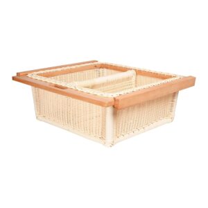 KYNE Round PVC Wicker Basket with Partition f... - Image 4