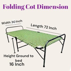 NATTNAK Single Folding Bed Size 30x72 inch Ir... - Image 3