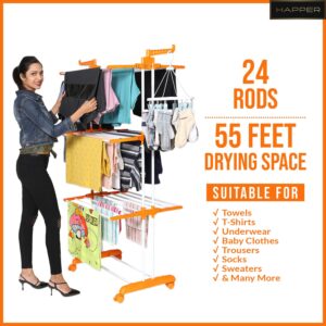 Happer Premium Clothes Stand for Drying with ... - Image 3