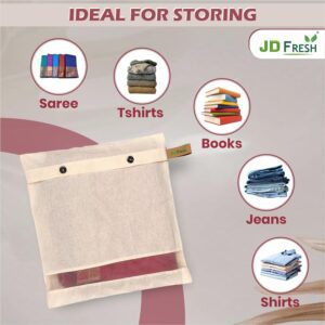 JD FRESH 12 Pcs Saree Covers For Storage/cott... - Image 4
