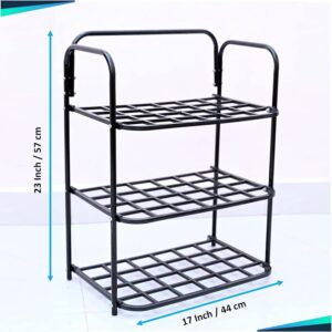 OPTIFINE Durable Plastic & Metal Shoe Rack - ... - Image 3