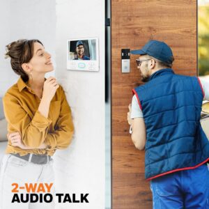 IMPACT BY HONEYWELL Analog Video Door Phone/Bell with 7" TFT LCD Screen & Physical ButtonI 1080p ResolutionI 2-Way Audio TalkI IR Night Vision with Color LED'sI BuiltIn Mic & Loudspeaker - Image 7