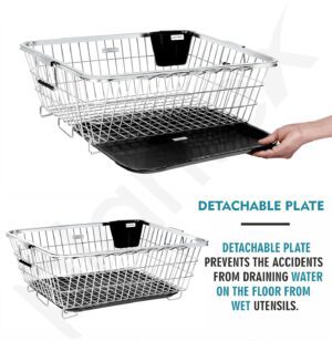 Plantex Stainless Steel Dish Drainer Basket f... - Image 4