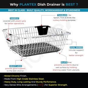 Plantex Stainless Steel Dish Drainer Basket f... - Image 6
