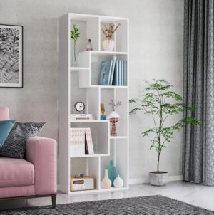 Lukzer 8 Shelves Modern Simple Engineered Woo... - Image 2