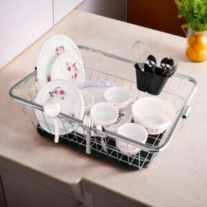 Kuber Industries Stainless Steel Dish Rack fo... - Image 3