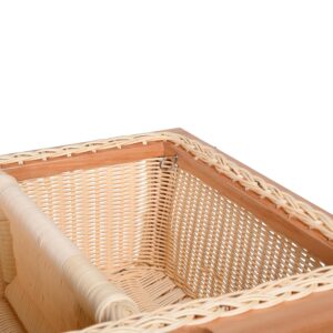 KYNE Round PVC Wicker Basket with Partition f... - Image 3