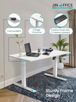 JIN OFFICE Electric Height Adjustable Desk | ... - Image 6