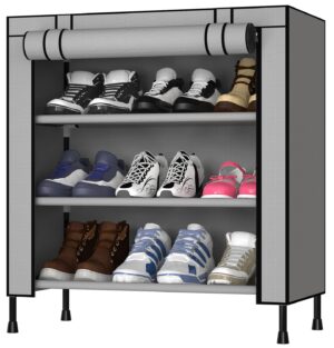 MY ARMOR Multipurpose 3-Tiers Shoe Rack with ... - Image 2