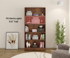 BLUEWUD Alex Engineered Wood Bookshelf Cabine... - Image 4