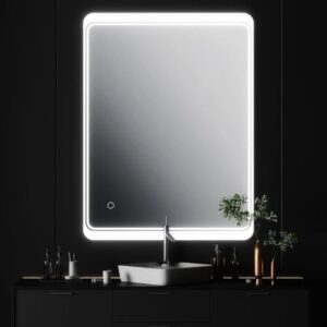 SmileSellers LED Backlit Wall Mirror with Tou... - Image 4
