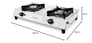 Lifelong 2 Burner Gas Stove Top for Kitchen -... - Image 7