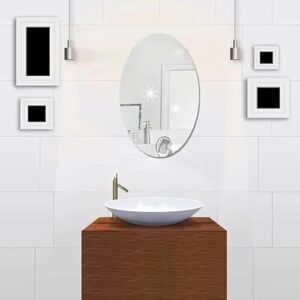 Oval Shape Adhesive Mirror Sticker for Wall o... - Image 7