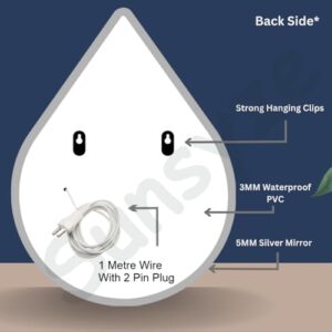 Sunsyze Wall Mounted Rectangular Backlit Digi... - Image 5