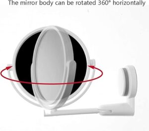 Crobat Wall-Mounted Shaving Mirror, Double-Si... - Image 8