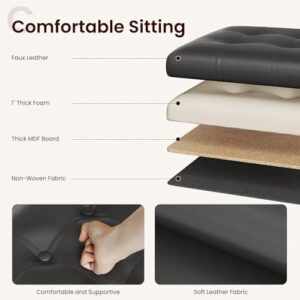 VIPREKHO Folding 15 Inches Storage Ottoman, L... - Image 5