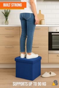 ABTRIX WITH AB Set of 2 Folding Storage Ottom... - Image 3