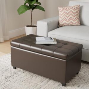 Modern Home 1 Seater Luper Tufted Storage Ott... - Image 3