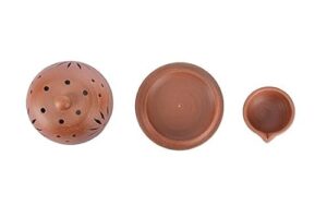 Our Rural Clay Diya with Cover Big Pooja... - Image 3
