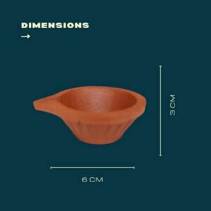 Handmade Terracotta Clay Diya for Puja a... - Image 6