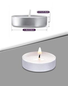 Homesake tealight Candles Unscented White Lon... - Image 5