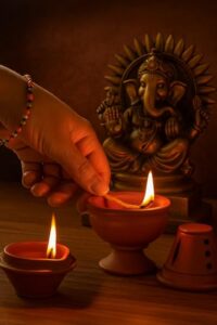 Our Rural Clay Diya for puja Outdoor Ter... - Image 3