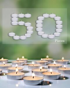 Homesake tealight Candles Unscented White Lon... - Image 4