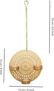 TIED RIBBONS Metal Wall Hanging Tealight Cand... - Image 7