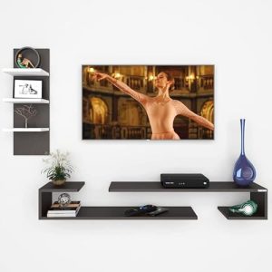 Wooden book shelves for organized home and office storage